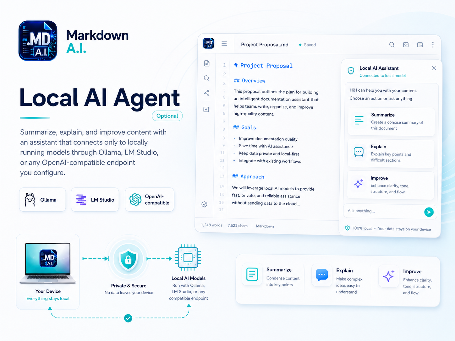 Local AI Agent in Markdown AI